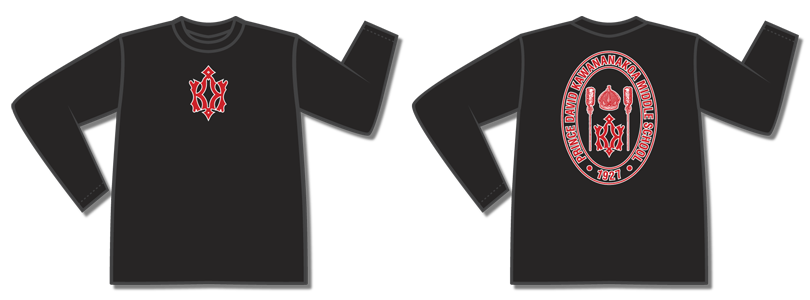 Black Kawananakoa Middle School Long-sleeve Shirts