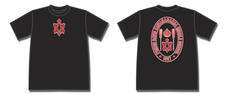 Black Kawananakoa Middle School T-Shirts